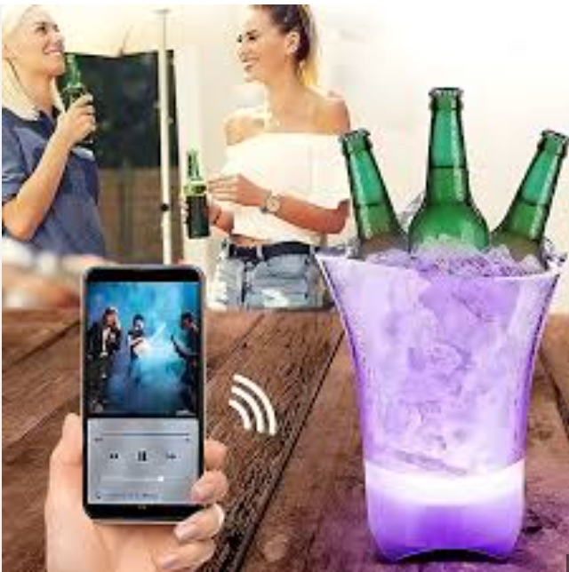 Hielera con Luz Led Parlante Bluetooth