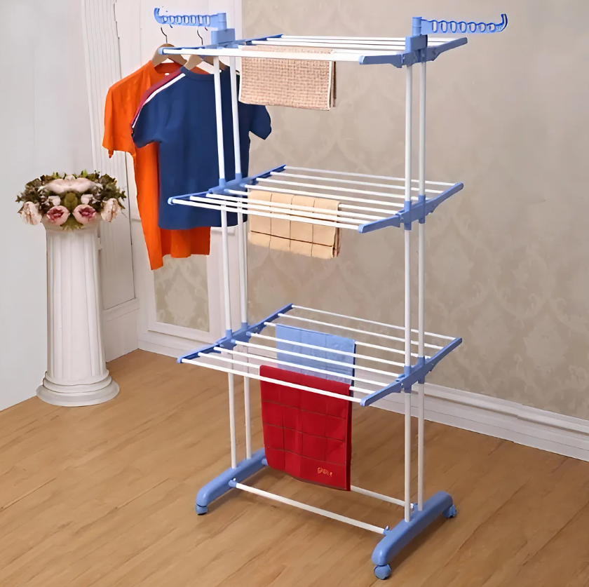 Tendedero Ropa Colgador 3 Nivel Plegable