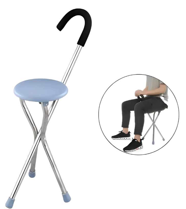 BASTON CON ASIENTO PLEGABLE