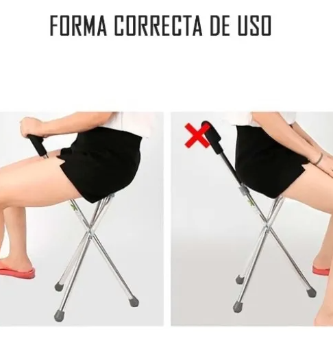 BASTON CON ASIENTO PLEGABLE