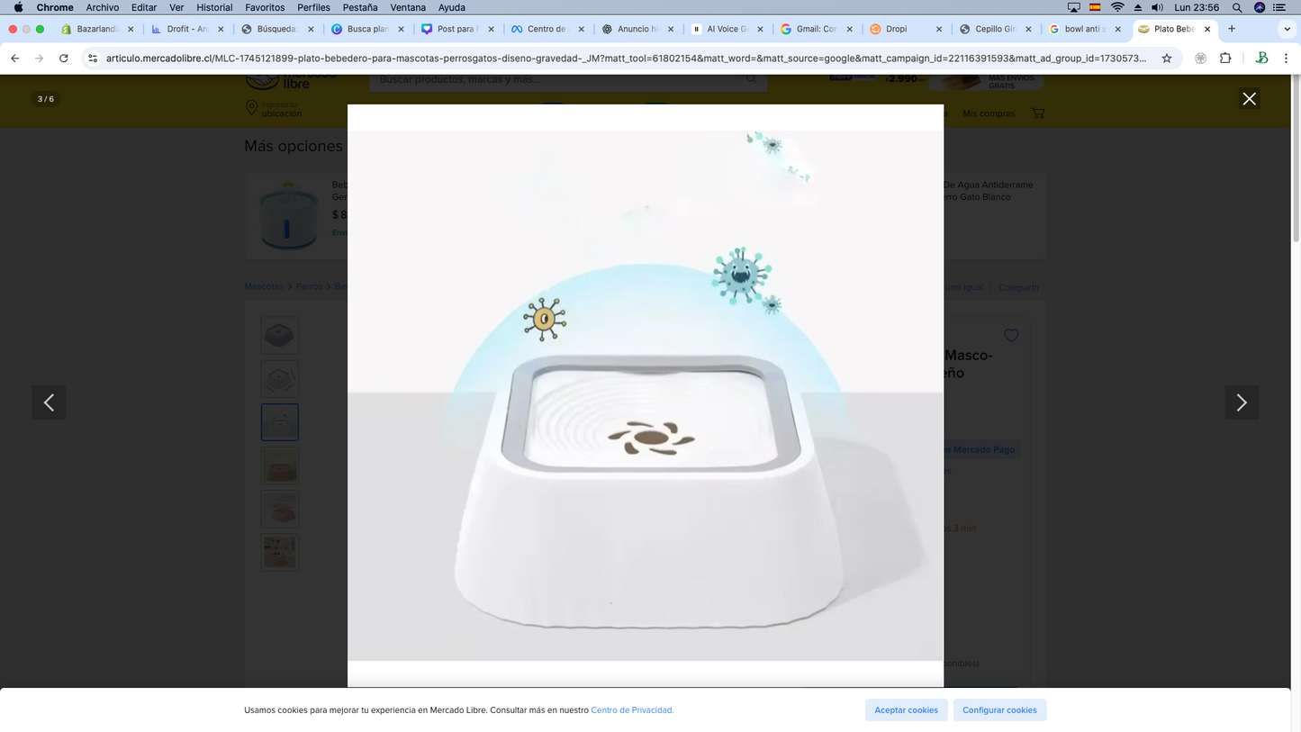 Bowl antisplash para tus mascotas