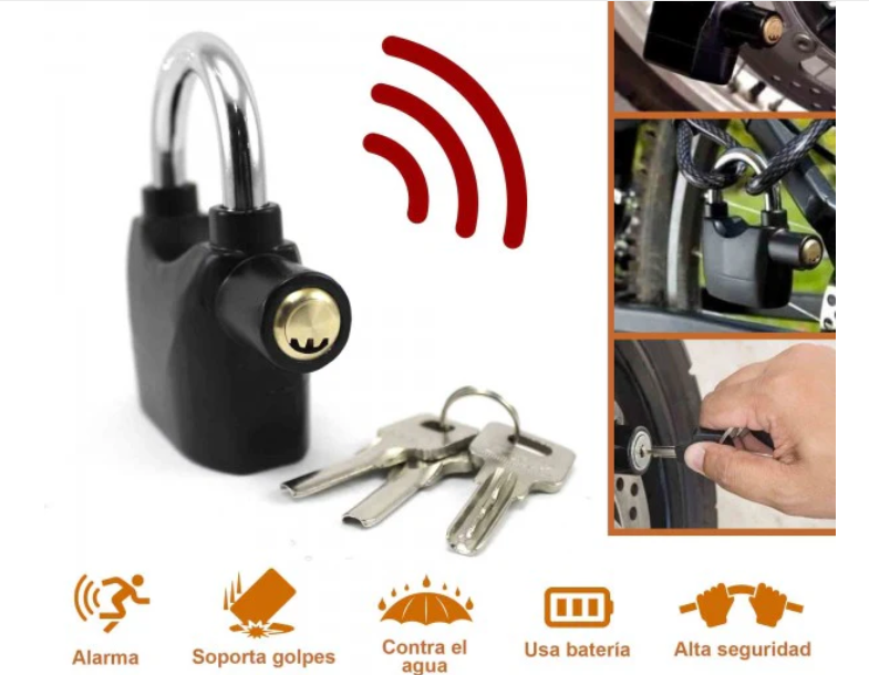 Candado Anti Robo con Alarma