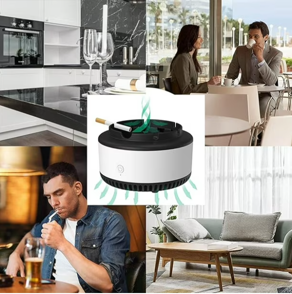 Cenicero Purificador De Aire Anti Humo