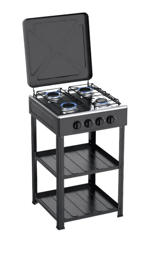 Cocinilla 4 Quemadores a Gas Con Patas