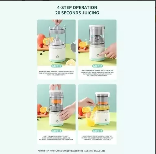 🍊🥤EXPRIMIDOR ELECTRICO INALAMBRICO