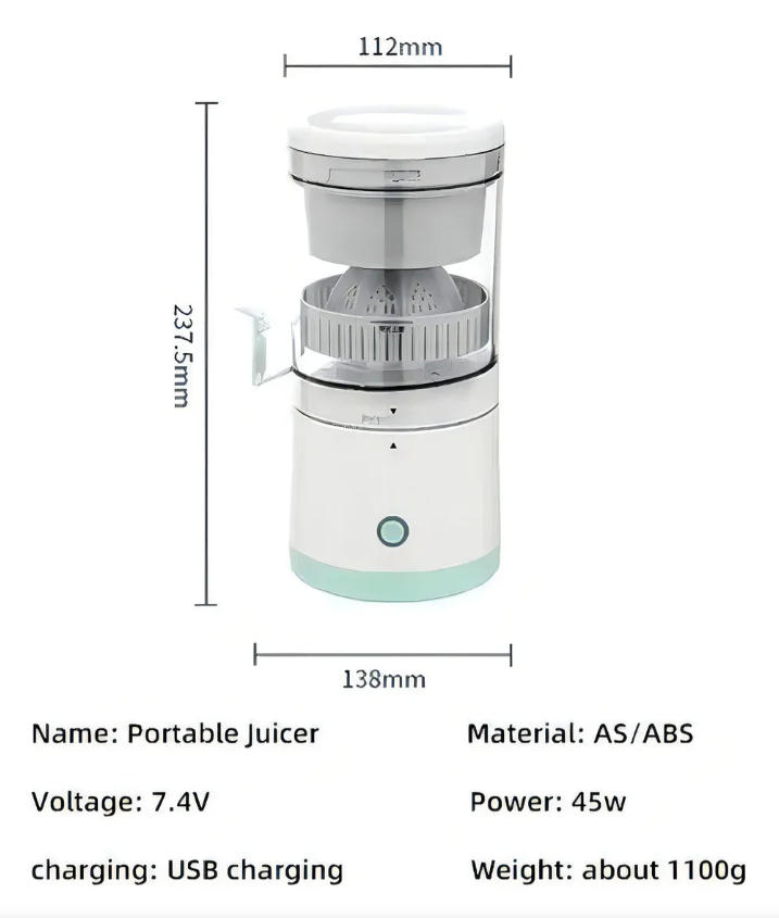 🍊🥤EXPRIMIDOR ELECTRICO INALAMBRICO
