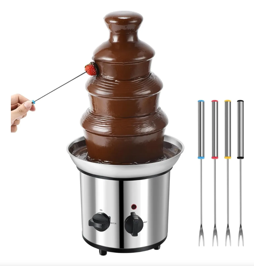 Fuente fondue chocolate 3 niveles 220v