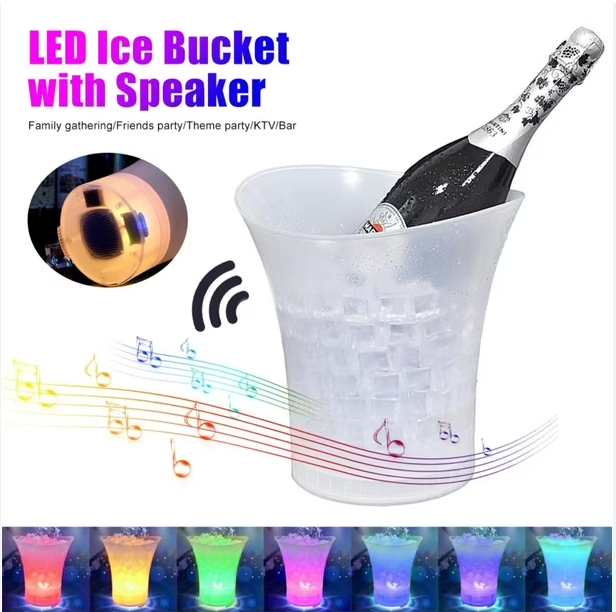 Hielera con Luz Led Parlante  Bluetooth