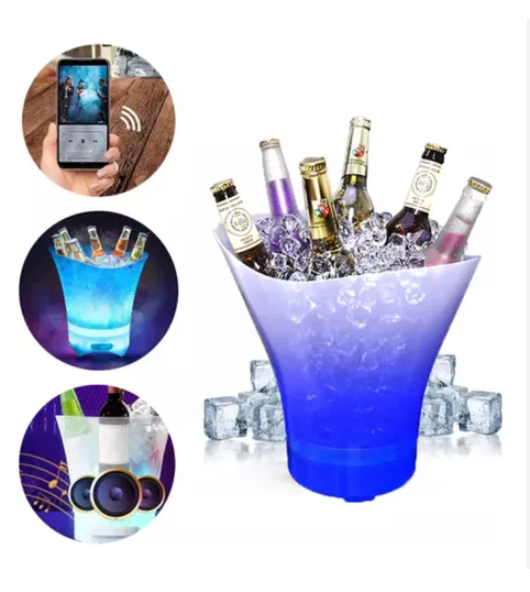 Hielera con Luz Led Parlante  Bluetooth