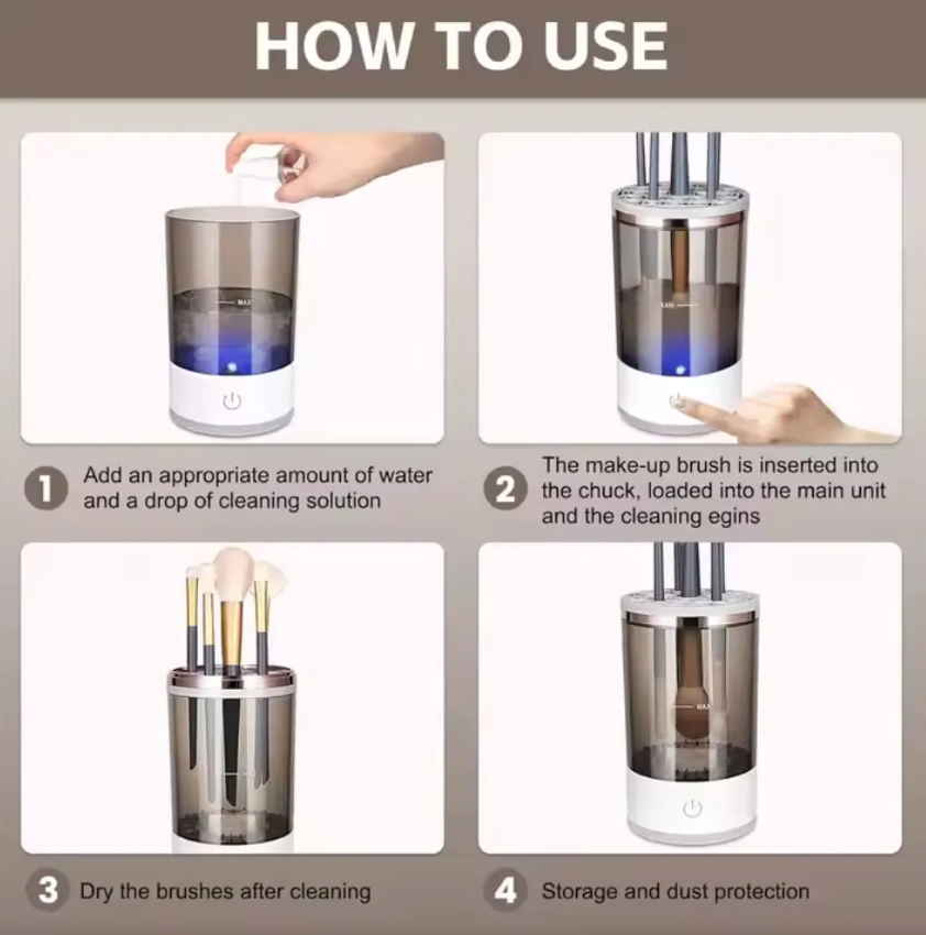 Lavadora De Brochas Maquillaje