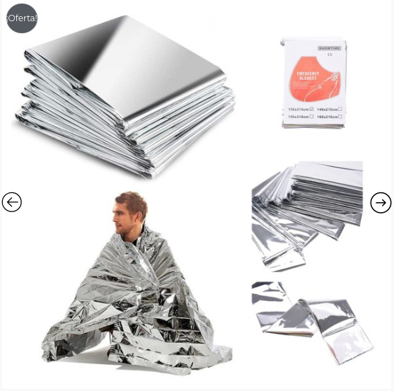 Manta Termica Emergencia Camping 3un