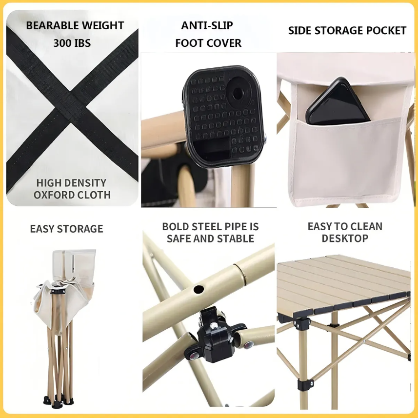 Mesa Plegable Camping Mesa Portátil Mesa