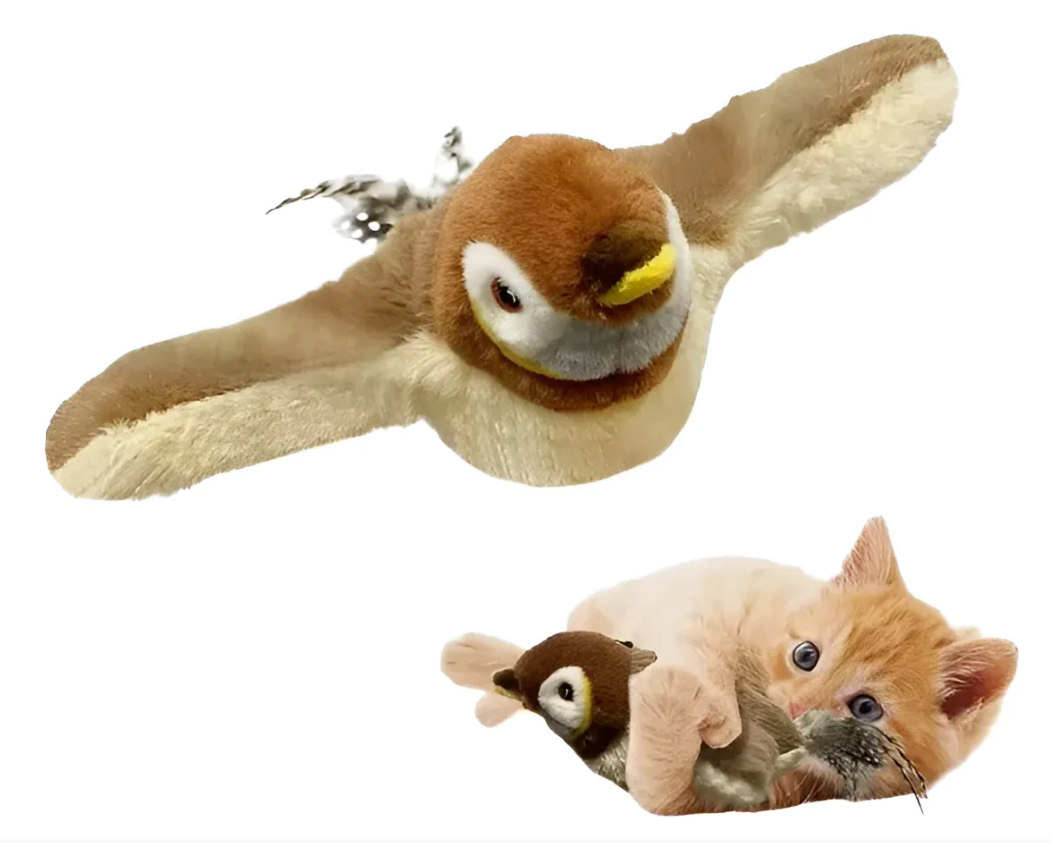 Juguete interactivo pájaro volador