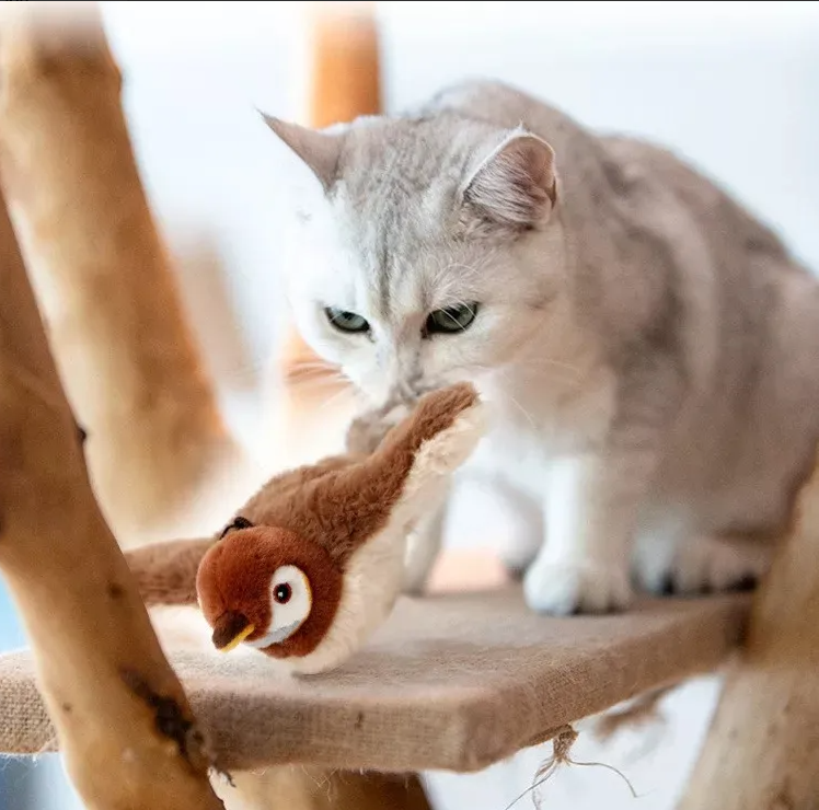 Juguete interactivo pájaro volador