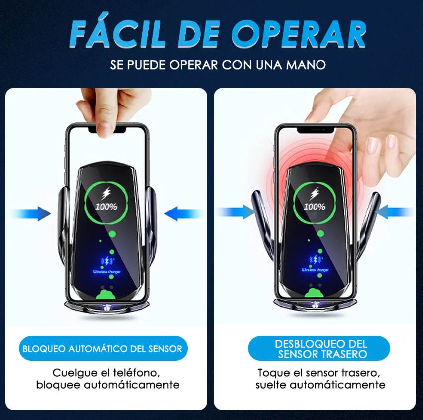 Soporte con Cargador Inalambrico