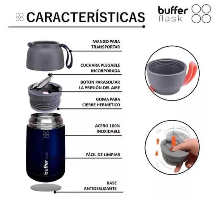 Termo Comida Y Liquido Buffer 630ML