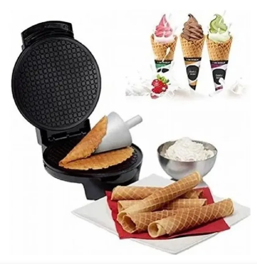 Tostadora panqueques conos obleas helado