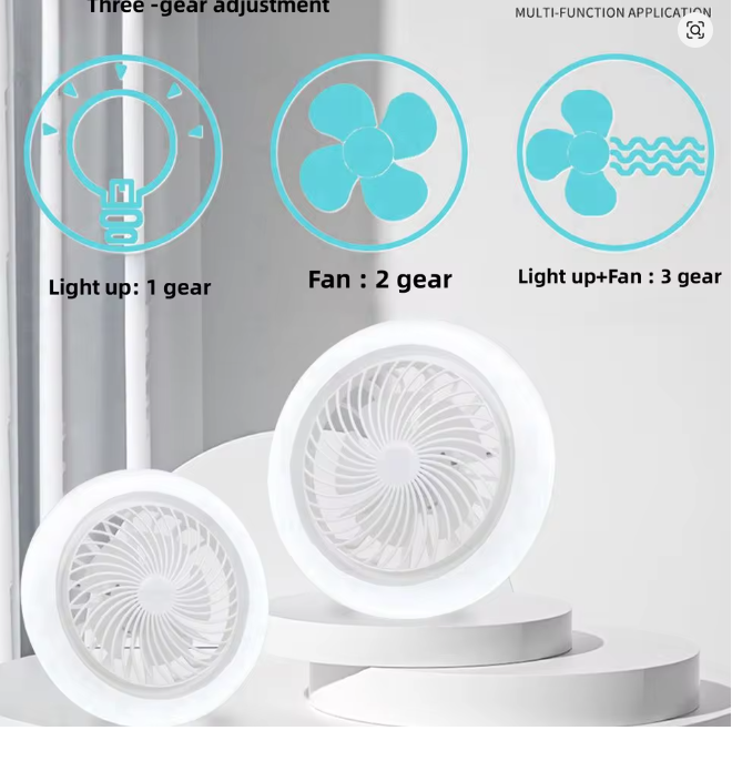 Ventilador De Techo Con Luz Led Control